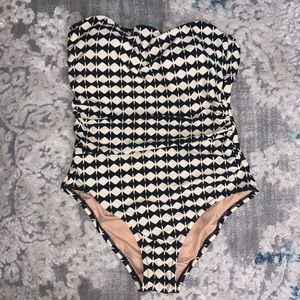 J.Crew Geometric One piece swim suit